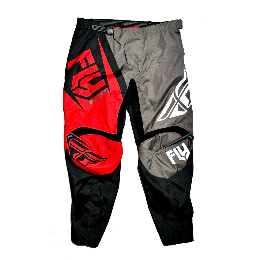 Fly Racing F-16 Racing Pants Red Black Gray White